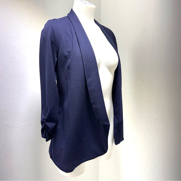 Navy blue open blazer cardigan - Picture 1 of 10